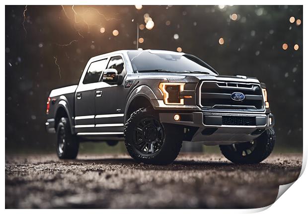 Ford F150 Pick Up Print by Picture Wizard