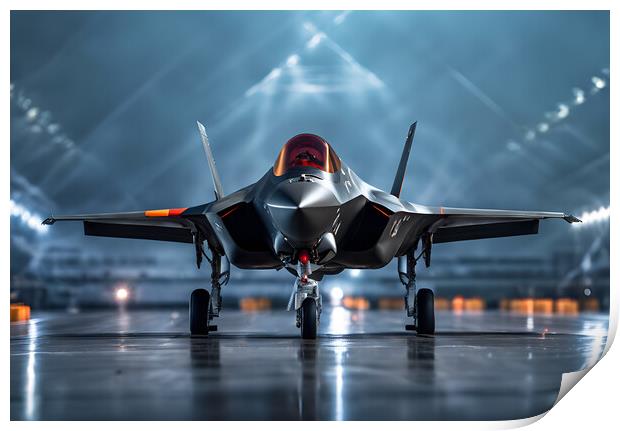 F35 Lightning Jet Print by Picture Wizard