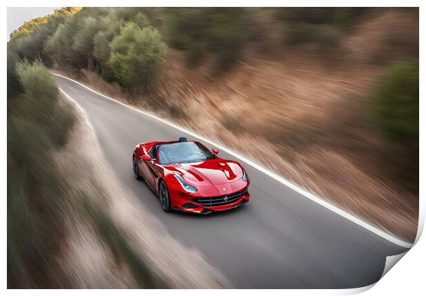 Ferrari Print by Picture Wizard