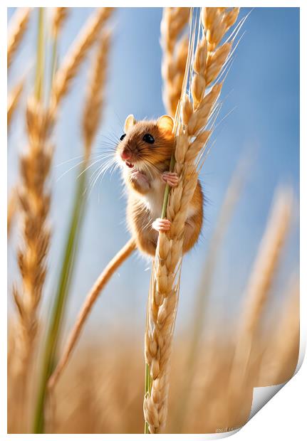 Harvest Mouse Print by Picture Wizard
