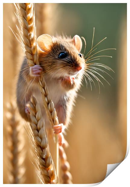 Harvest Mouse Print by Picture Wizard