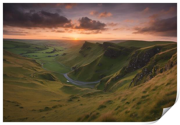 Winnats Pass Print by Picture Wizard
