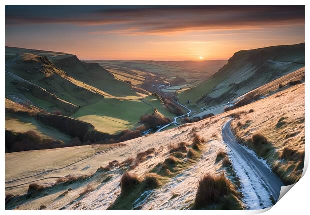 Winnats Pass Print by Picture Wizard