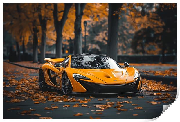 McLaren Supercar Print by Picture Wizard