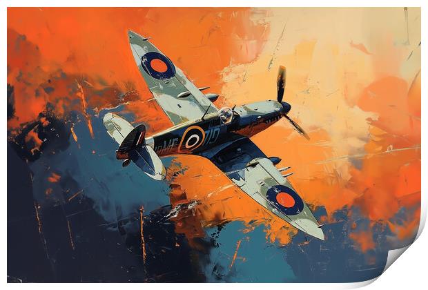Spitfire Art Print by Picture Wizard