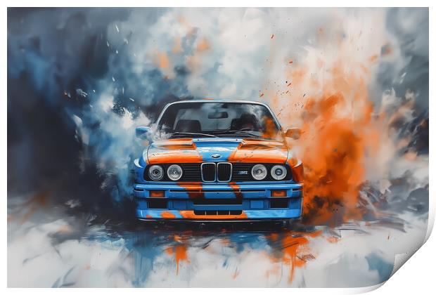 BMW Car art Print by Picture Wizard