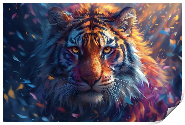 Abstract Tiger Print by Picture Wizard