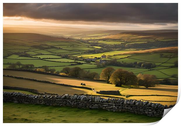 Yorkshire Dales Print by Picture Wizard