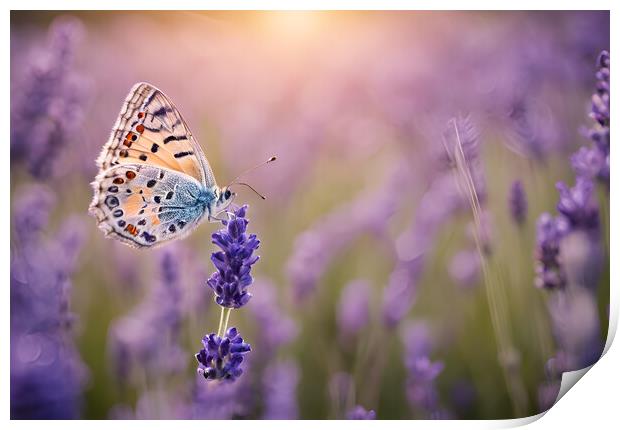 Pretty Butterfly Print by Picture Wizard
