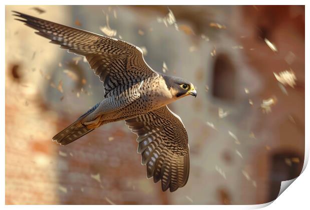 peregrine falcon Print by Picture Wizard