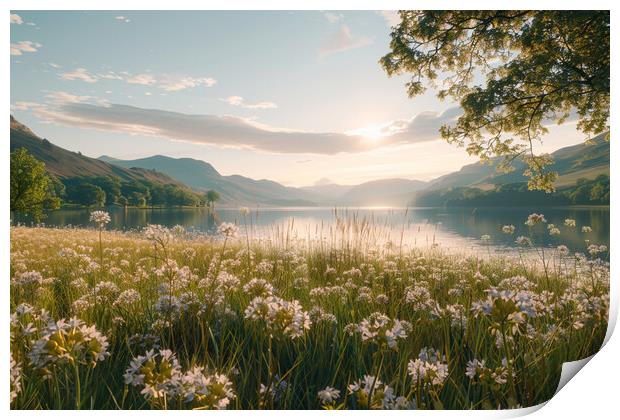 Ullswater Meadow Print by Picture Wizard