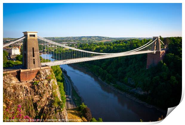 Clifton Suspension Bridge Print by Chris Rose