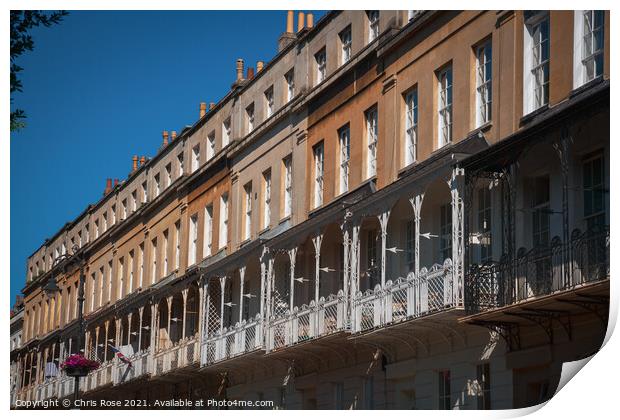 Bristol, Clifton Village architecture Print by Chris Rose