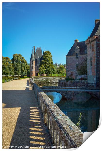 Chateau de Carrouges Print by Chris Rose