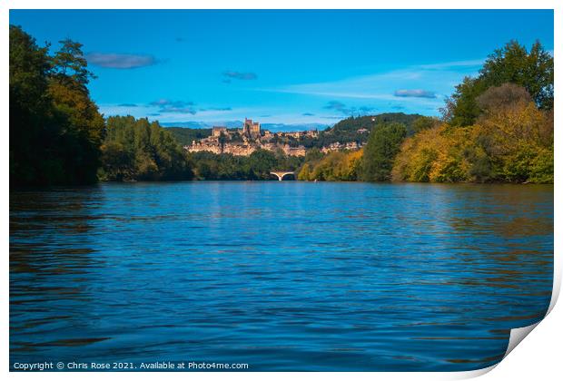 Dordogne River kayak trip Print by Chris Rose