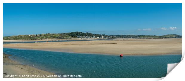Rock from Padstow harbour Print by Chris Rose