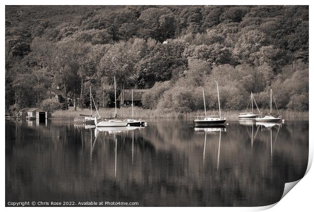 Coniston Water Print by Chris Rose