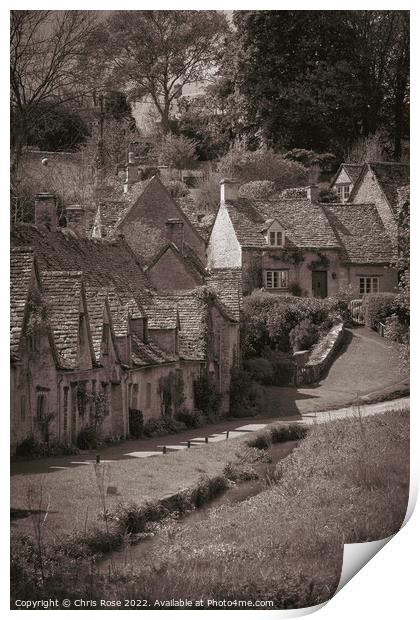 Arlington Row, Bibury Print by Chris Rose