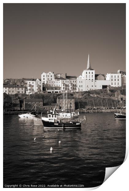 Tenby Harbour Print by Chris Rose