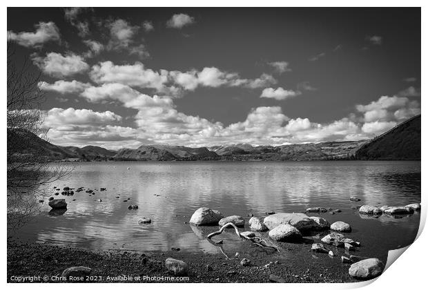 Ullswater Print by Chris Rose