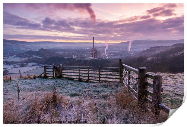 Hope Cement Works, Hope Valley, Derbyshire, UK Print by Steven Nokes