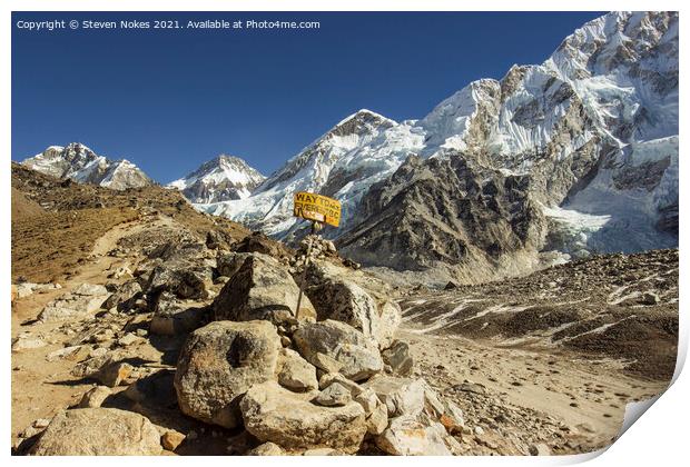 Conquering the Mighty Himalayas Print by Steven Nokes