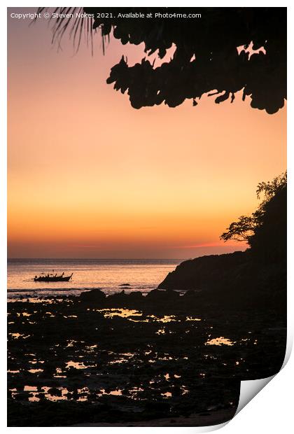 Serene Sunset in Phuket Print by Steven Nokes