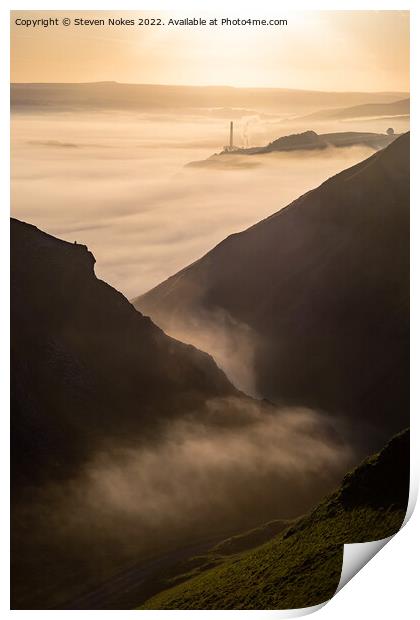 Majestic Misty Sunrise Print by Steven Nokes