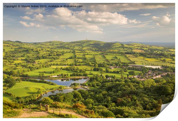 Majestic Views of Teggs Nose Country Park Print by Steven Nokes
