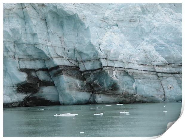 Glacier Layers  Print by Angela Martin