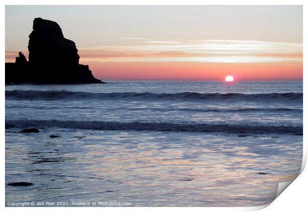 Talisker Bay Sunset Print by Jon Pear