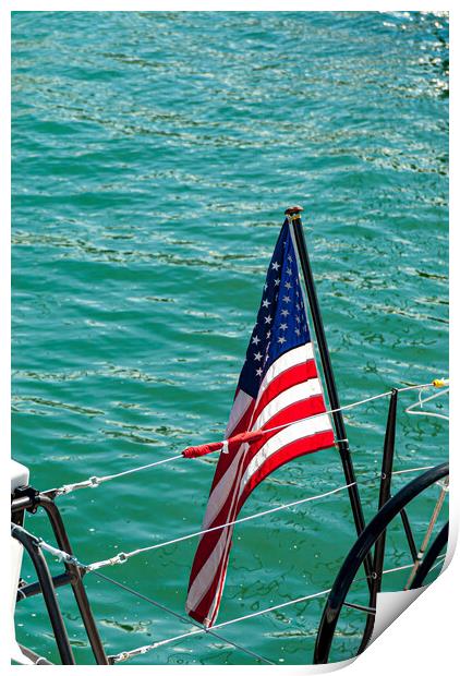 The American Flag Print by Gerry Walden LRPS