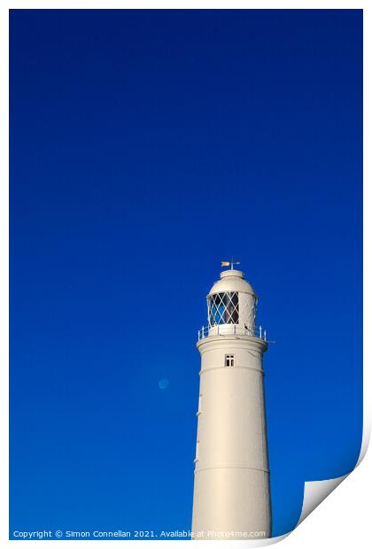 Nash Point Lighthouse Print by Simon Connellan