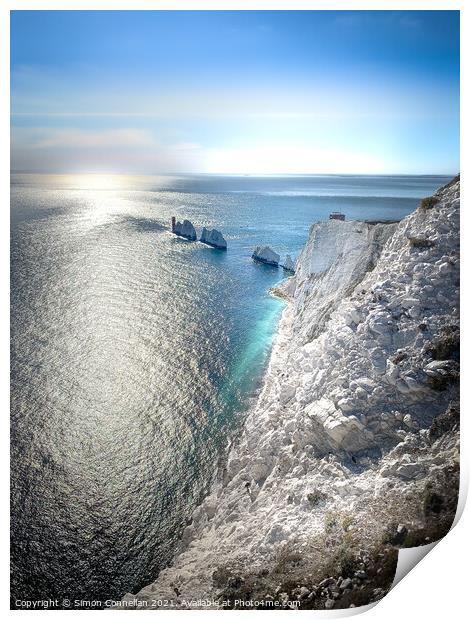 Sun over the Needles Print by Simon Connellan