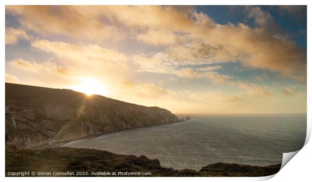 Sunset over the Needles Print by Simon Connellan