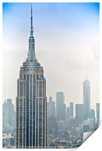Empire State Building New York Print by Simon Connellan