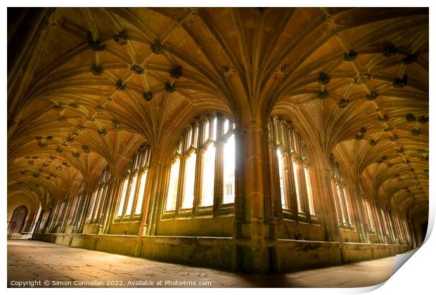 Lacock Cloisters Print by Simon Connellan