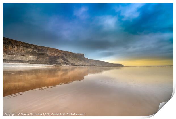 Nash Point Beach Print by Simon Connellan