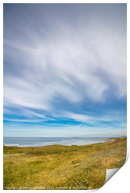 Kenfig Sand Dunes Print by Simon Connellan
