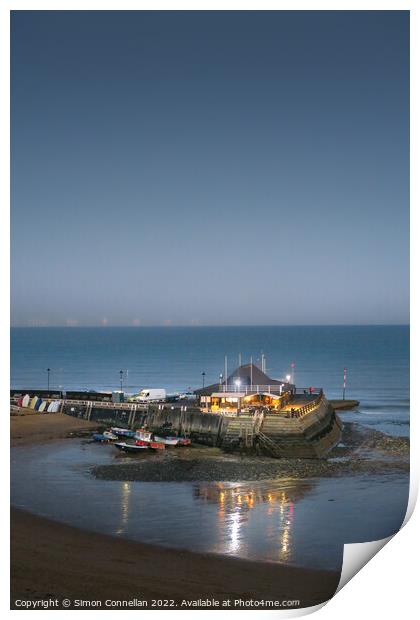 Dusk over Broadstairs Print by Simon Connellan
