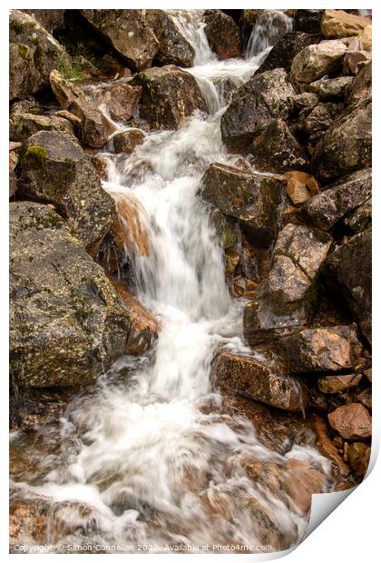 Buttermere Waterfalls Print by Simon Connellan