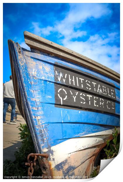 Whitstable Oysters Print by Simon Connellan