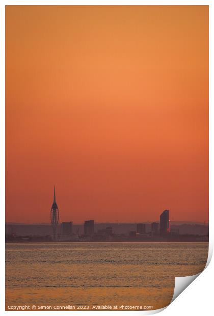 Portsmouth Sunrise Print by Simon Connellan
