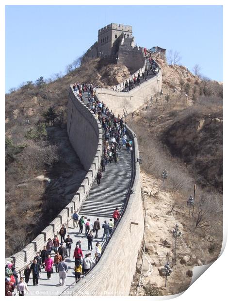 Great Wall of China Print by David Leahy