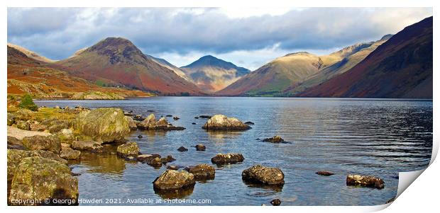 Moody Wastwater, The Lake District Print by Denley Dezign
