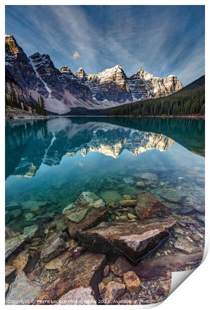 The Majestic Moraine Lake Print by Pierre Leclerc Photography
