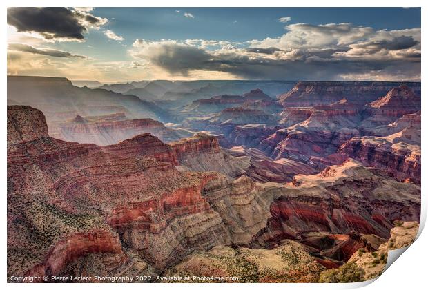 Beautiful light in the Grand Canyon  Print by Pierre Leclerc Photography