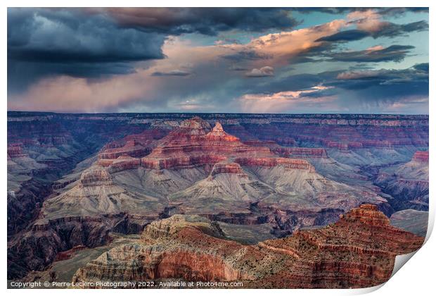 Dramatic Sky at the Grand Canyon Print by Pierre Leclerc Photography