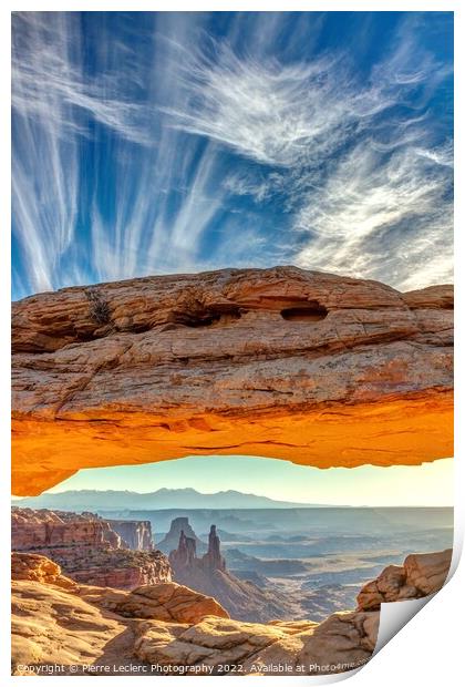 Mesa Arch Spectacular Sunrise  Print by Pierre Leclerc Photography