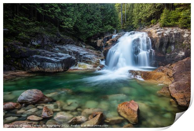 Lower Falls in Golden Ears Provincial Park Print by Pierre Leclerc Photography